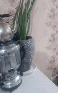 سماور برنجی گازی جنس ضخیم قدیمی