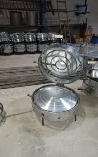 تنورجادویی صدفی استوانه ای استیل