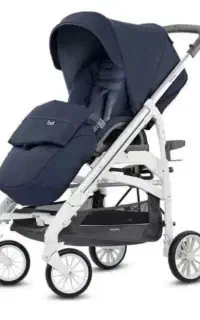 کالسکه ایتالیایی تاشو کودک، صندلی غذا، تخت، گهواره