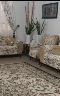 دوخت کاور مبل با پارچه رومبلی