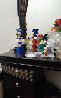 تختخواب، ساعت، بوفه، میز و آینه شمعدان