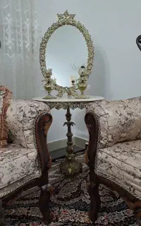آینه شمعدان برنز
