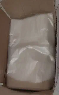 مشما رکابی کیسه پلاستیک دسته دار سایزبزرگ شیری رنگ