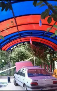 نصب سایبان بدون پایه مزاحم
