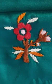 گلدوزی.پارچه.اطلس