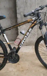 دوچرخه کراس ۲۷.۵ مشکی طلایی . سیستم کامل شیمانو