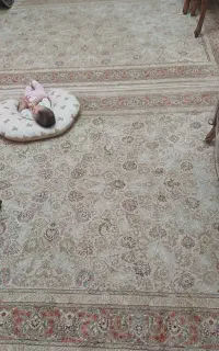 جفت فرش 6متری سالم و گل برجسته