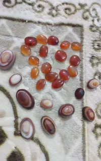 نگین عقیق یمن و سلیمانی و(مهره )