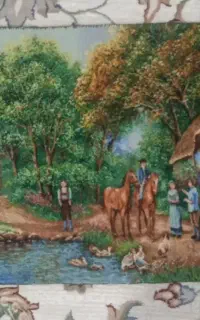 تابلو فرش با ابعاد ۹۱در ۴۷ بارجشمار ۴۵
