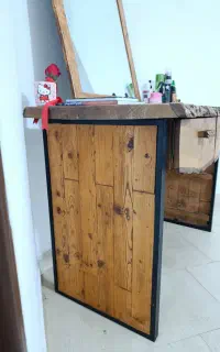 میز آرایش ، آینه کنسول ، دو تیکه