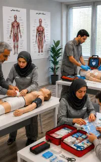 آموزش امدادگر حوادث ( کمک های  اولیه و تزریقات )