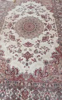 فرش ماشینی جفت ۶متری ابریشم برجسته