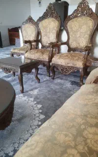 مبل چوب چوب کار دست