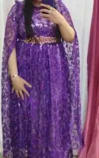 لباس کوردی رنگ بنفش