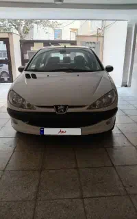پژو۲۰۶ اس دی سفید v8