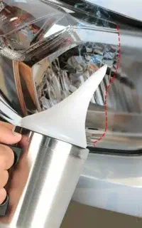 شفاف سازی چراغ با مواد UV در گنبد کاووس