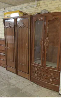 کمد و دکوری با کشو و دراور چوبی