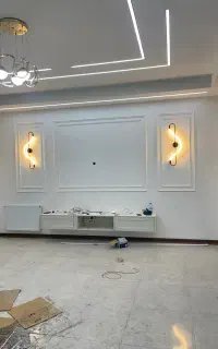 نصب نصاب قاببندی دیوار با PVC و پلیاورتان