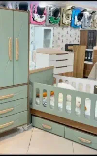 تخت و کمد نوزاد مدل مونته اقساط