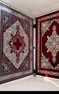 فرش قرمز طرحدار ماندانا