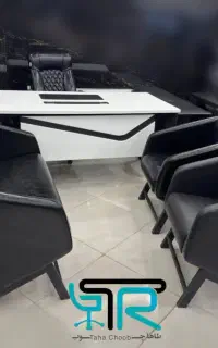 میز اداری مدرن پیشخوان کانتر صندلی مدیریت توری