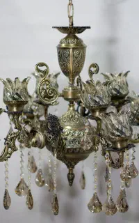 لوستر نازگل 8 شعله آنتیک مستقیم از کارخانه