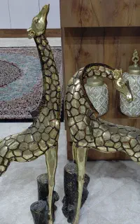 مجسمه زرافه بزرگ جفتی کاملا نو
