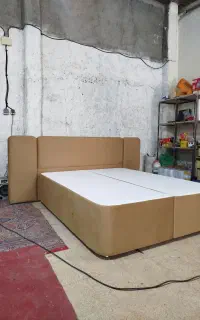 تخت خواب هتلی لبه دار مدل لمسه (oxa home)