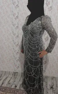 لباس مجلسی . سنگ دوزی