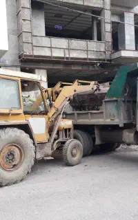 حمل و بارگیری نخاله های ساختمانی و غیره