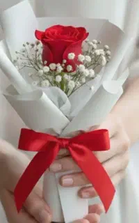 دسته و باکس گل