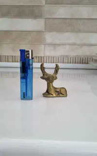 مجسمه گوزن برنجی