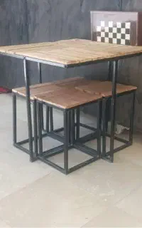 میز و صندلی آهنی همه باهم ۱۶