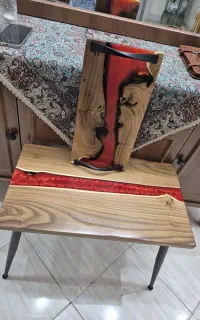 اموزش چوب طبیعی (روستیک) و رزین اپوکسی در یزد ..