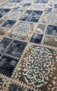 گلیم و روپله ای طرح چهل تیکه تشریفاتی وزراء