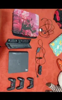 ps4 اسلیم یک ترابایت با تمام وسایل