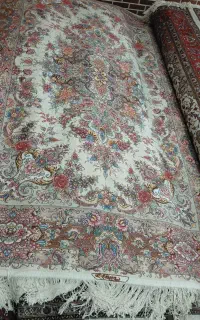 فرش خطیبی حاشیه ابریشم اصل