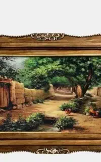 تابلو فرش کوچه باغ