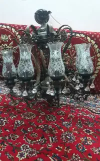 لوستر ۸ شاخه برنزی