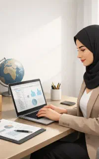 همکار خانم دورکار مسلط به اکسل و سامانه‌های گمرکی