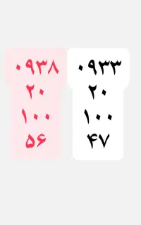 دو عدد سیم کارت ایرانسل رند به قیمت عالی
