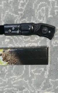 چاقو طرح دسته تفنگی سایز15سانت کاملا آکبند تیز نو