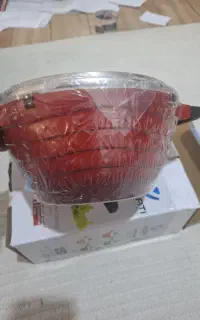 قابلمه گرانیتی .کف چدن .برند وگاتی .اکبند ۸ تیکه