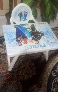 میز تحریر تاشو کودک و صندلی پلاستیکی کودک