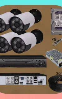 دوربین مداربسته+(پوشش اطراف با لنز ومحافظ *