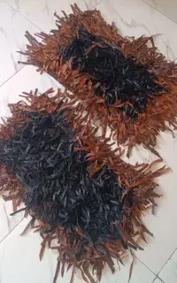 قالیچه پادری  چرمی شگی  پرز بلند