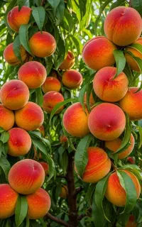 نهال هلو آلبرتا در آبیک،زودرس با بازار فروش تضمینی