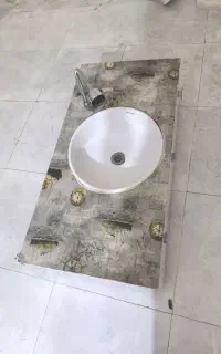 میز روشویی سرشور سینک با آیینه