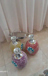 ۱عدد لوستر دخترانه و۱عدد لوستر ۳شعله