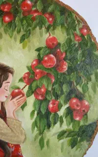 نقاشی روی چوب،(دیوارکوب)